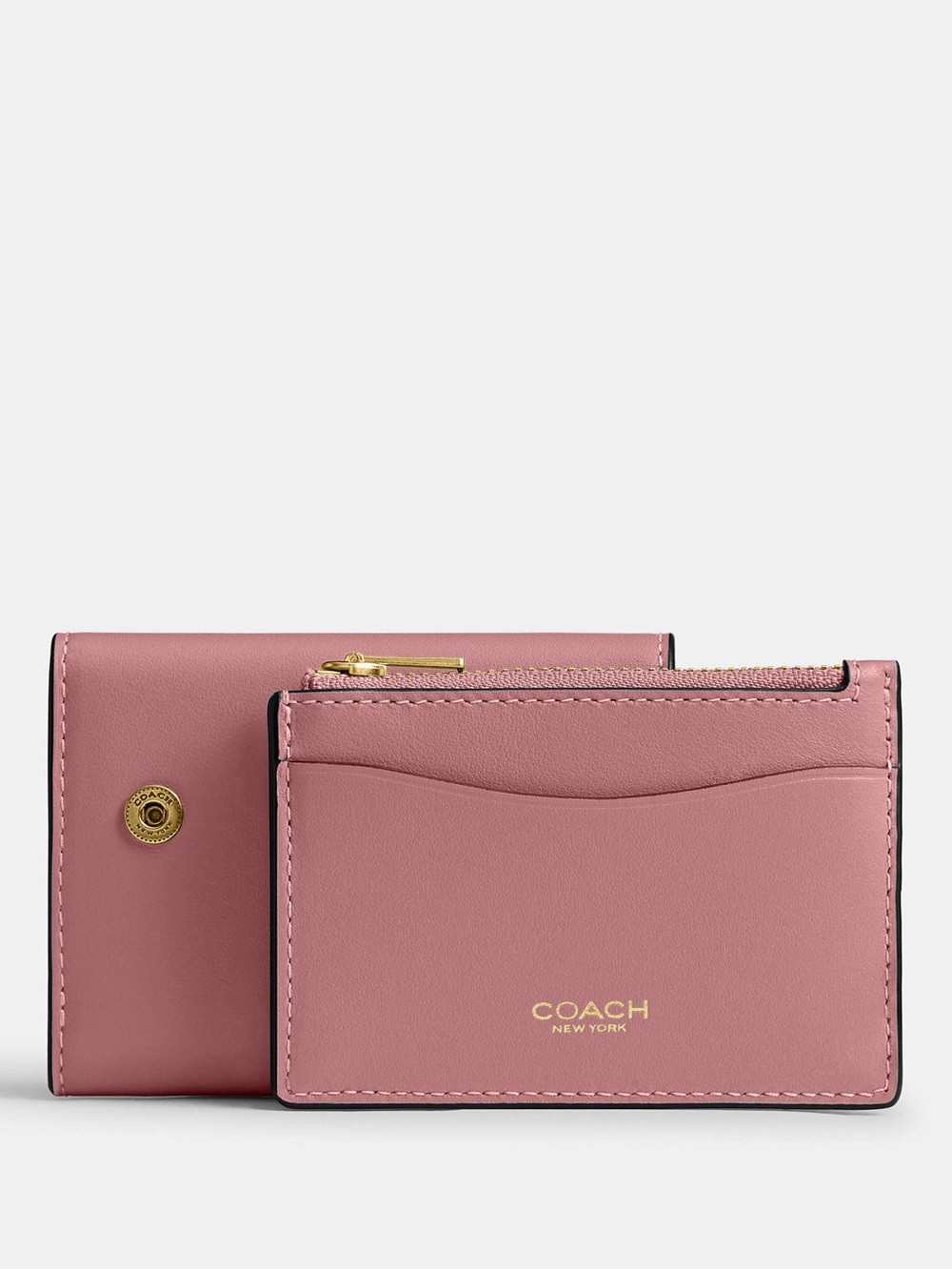 Coach Essential Card Holder Wallet Peony Refined Leather CZ111 NWT - Picture 2 of 14